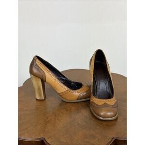 Vintage Bakers Women's Retro Heels Size 6.5 Wingtip Style Pumps